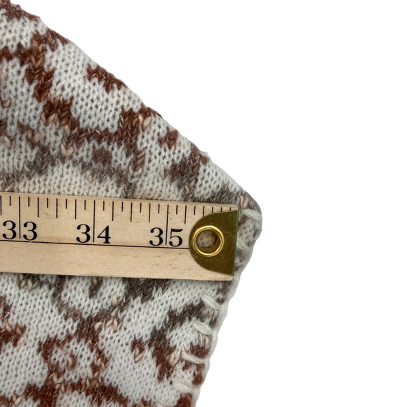 Knox Rose Cape Sweater Women Large Multicolor Geometric Print Knitted Open Front - Picture 10 of 12